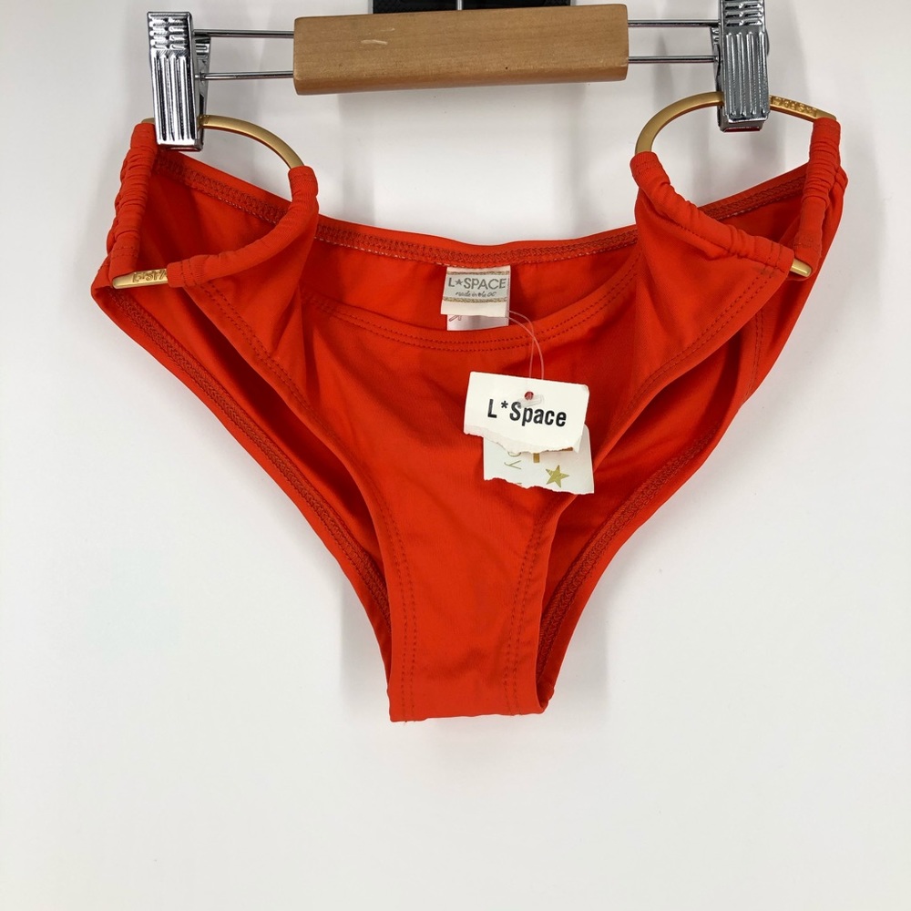 New L Space Bikini Bottom in Orange
